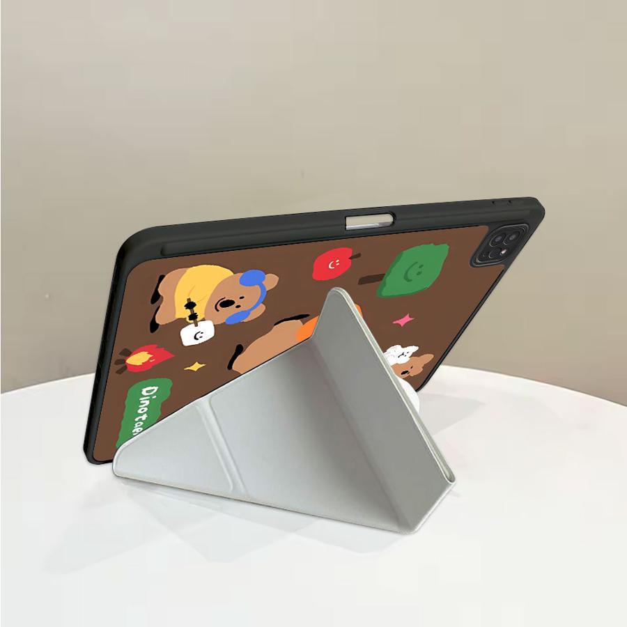 Little Bear Cute Holder Cover Tablet Case For iPad Air 4 5 M3 M2 1 2 M4 11inch Mini 6 7 Pro 11th 10th 9th 8th 7th 12.9inch Pro