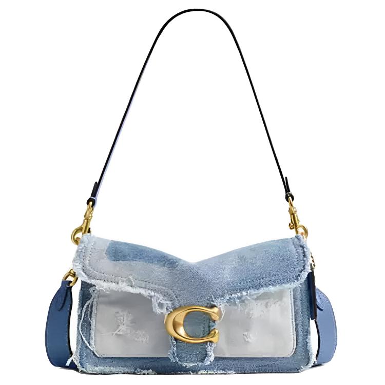 

Coach Tabby 26 Vintage Patchwork Design Classic Hardware Buckle Closure Detachable Shoulder Strap Fabric Crossbody Bag Medium Women Bags CCX36-B4EI Basic Set (Bag+Dust Bag)