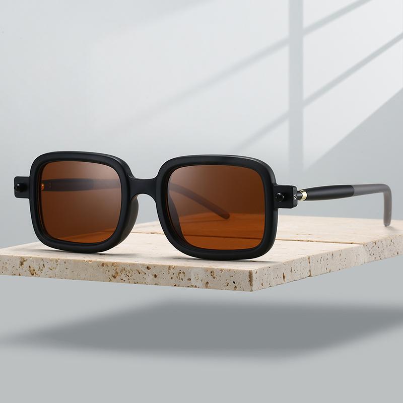 Punk Square Sunglasses Men Fashion Vintage Candy Color Rim Outdoor Shades Women Trendy Brand Design Casual Sun Glasses