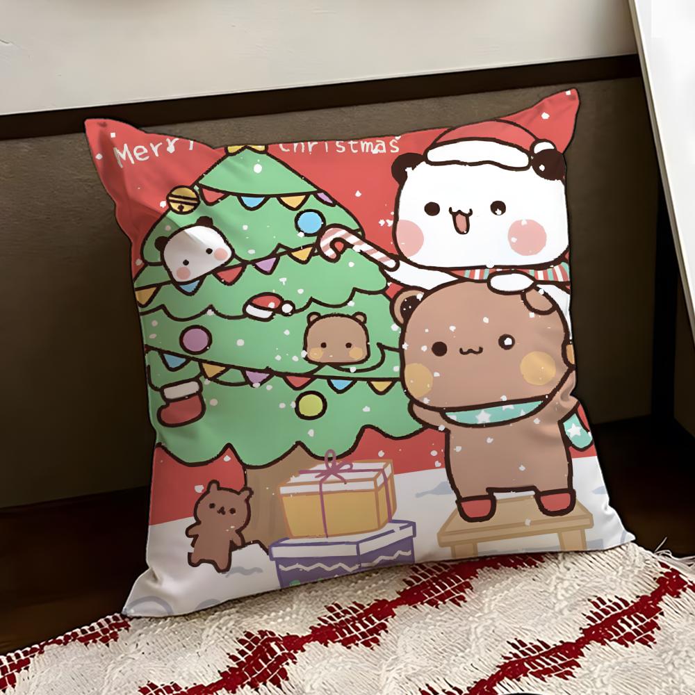 

Cute BBUBU DDUDU Cushion Cover Reversible Soft Durable Pillow Cover Home Car MultiScene Use for Daily Comfort 30X30cm