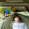 3-in-1 Outdoor Double Hammock with Anti-Rollover, Quick-Open Swing, Mosquito Net & Sunshade for Camping