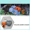 Halloween Pumpkin Resin Ornaments Detachable Bulbasaur Decoration For Indoor