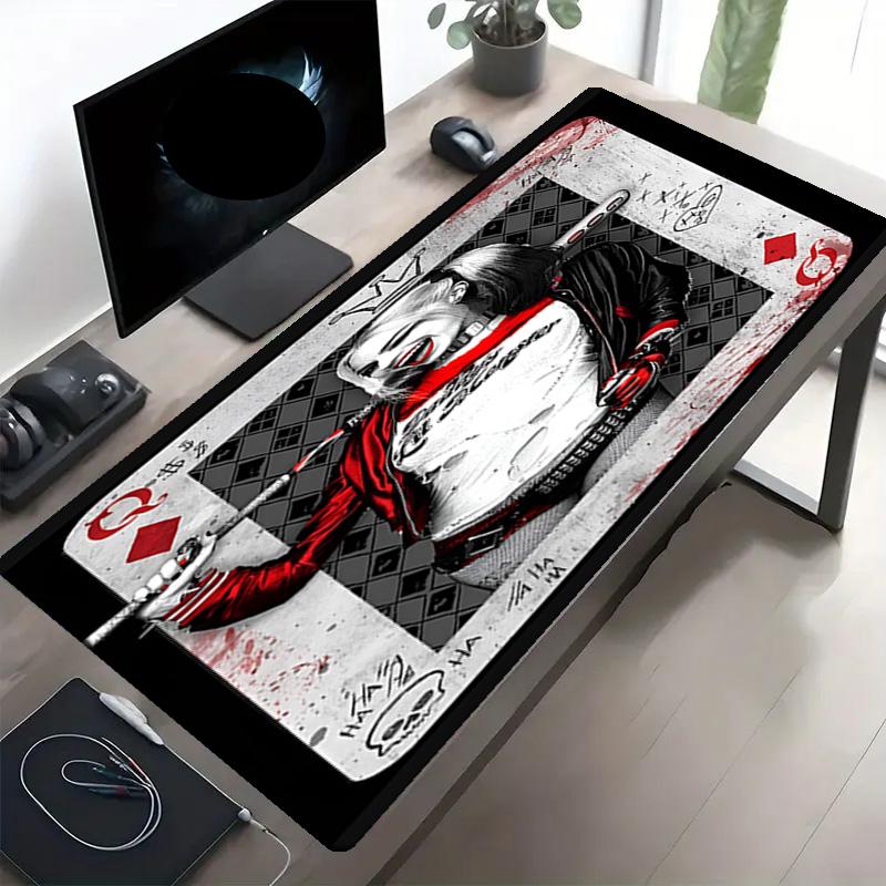 Superhero Print Mouse Pad, Anti‑Slip Desktop Keyboard Mat, for PC Laptop Gaming Working Daily Use, Cool Festival Surprise Gift