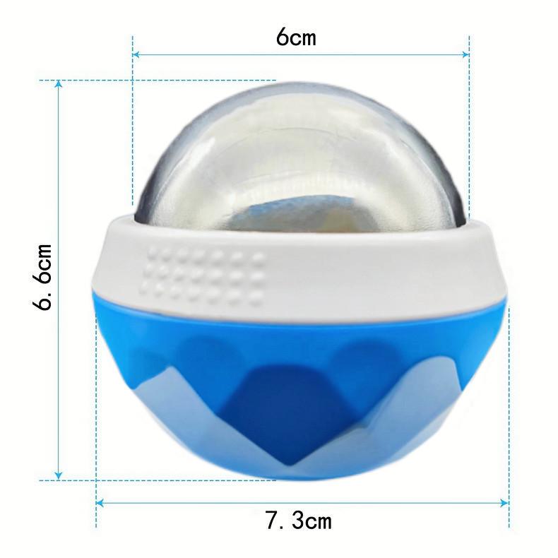 Diamond Edition Stainless Steel Massage Ball - Hot/Cold Therapy Handheld Roller for Muscle Relaxation, Yoga, Fitness (60mm)