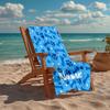 Custom Name Ultra-Soft Beach Towel with Dog Theme,Ideal for Pool - Camping, Diving - Perfect Travel Essential, Vibrant Beach Towel.