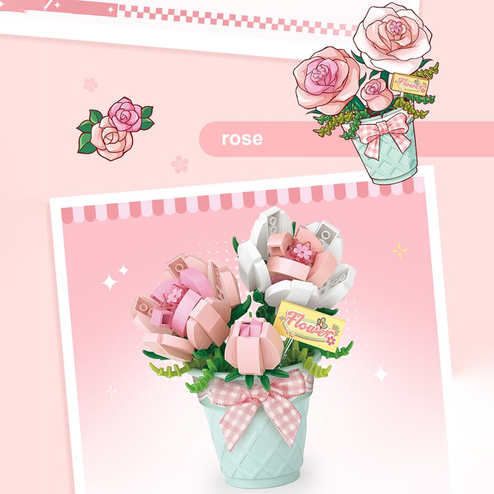 

Декоративные строительные блоки, имитирующие суккулентные растения, декоративные строительные блоки, модель кактуса и подснежника