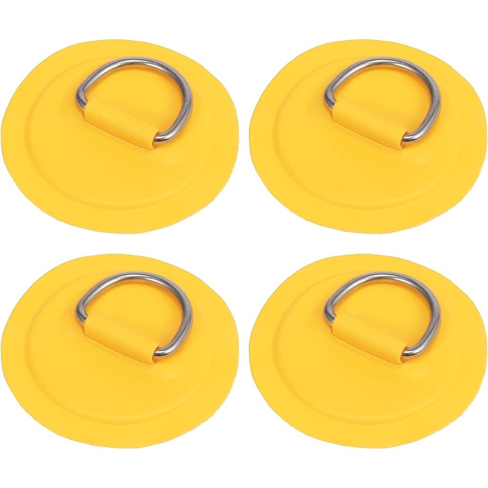 

4 шт. 3,15 дюйма Надувний човен Каяк D-кільце Маленька кругла накладка/латка Частини плавзасобу Комплект аксесуарів - Білий 4pcs жовтий