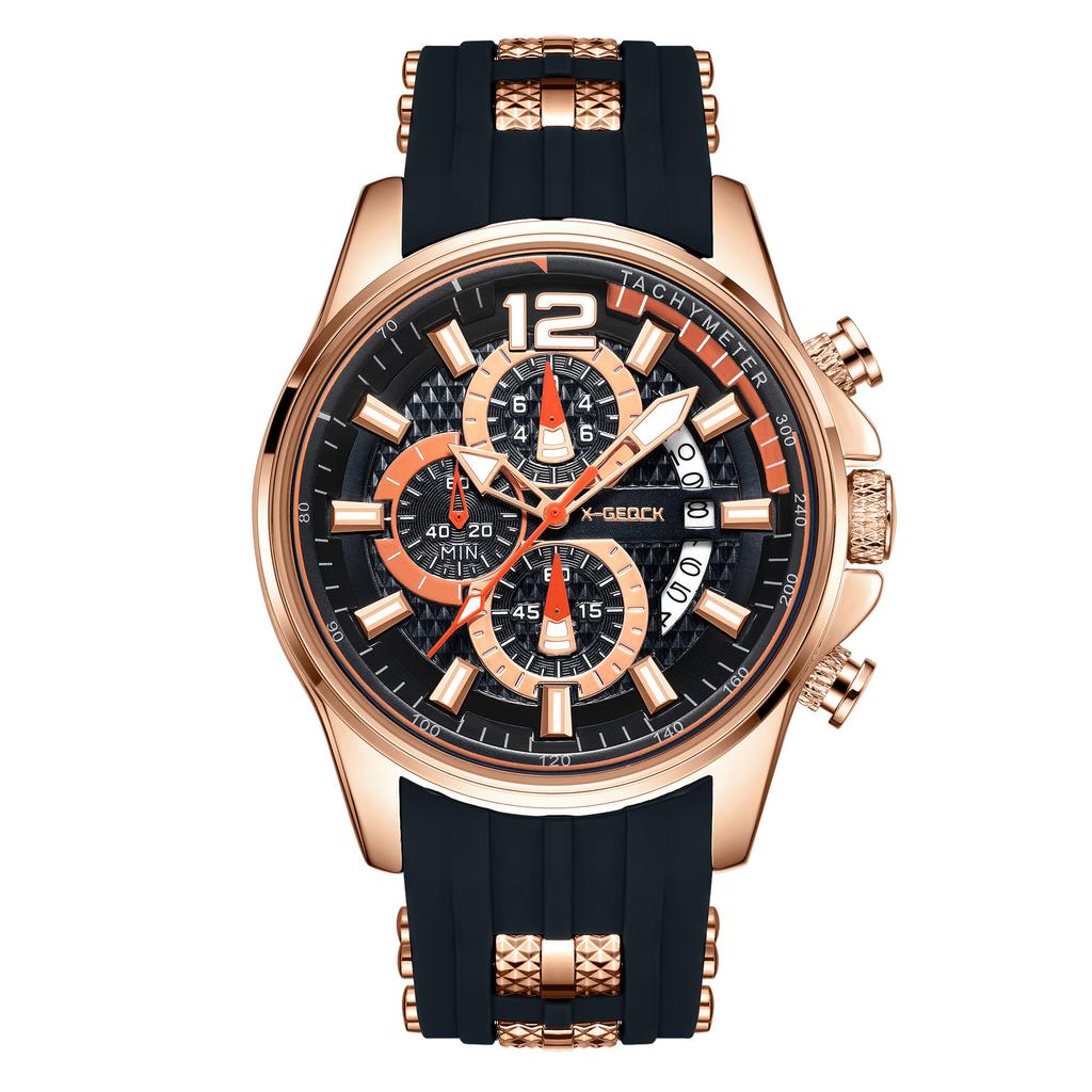 Watch Fashion Sports Men'S Business Fashion Round Dial Quartz Watch Large Dial Casual Luminous Boys Watch