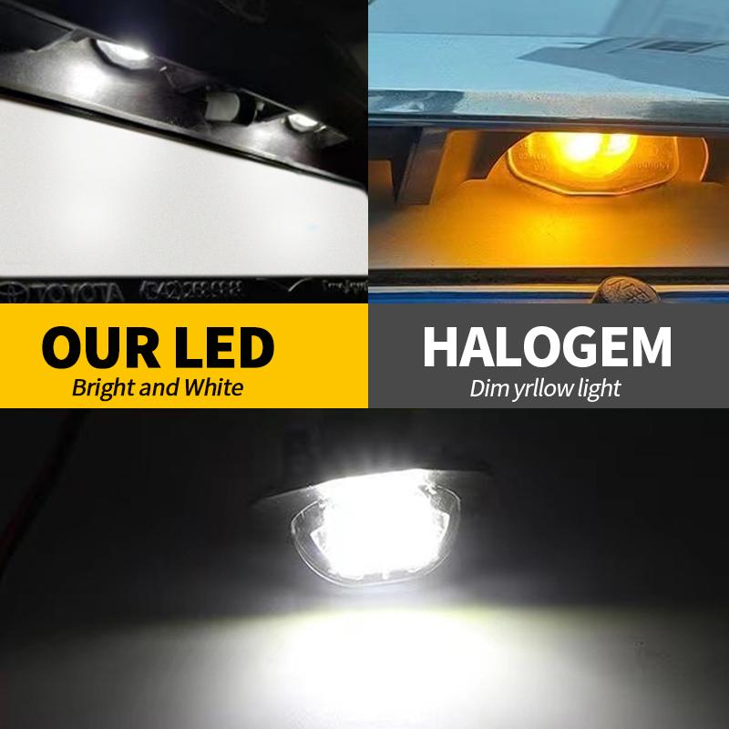 2pcs LED License Number Plate Light For Scion XB Aze151 2007.03-up XD Zsp110 2007.06-up CanBus White 6000K