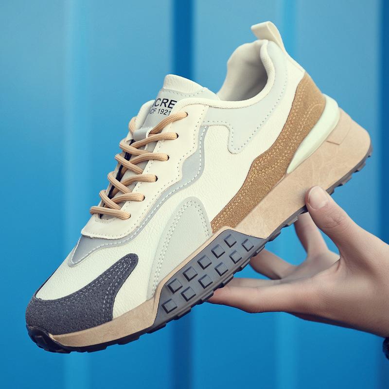 

Мужская повседневная обувь 2024 года, тренд весны и осени, мужские туфли на шнуровке, универсальные туфли с плоской подошвой, модные трендовые мужские туфли 39