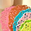 Creative Hollow Flower Design Silicone Coaster ,non-slip heat-resistant mat, suitable for kitchen, restaurant, home decoration