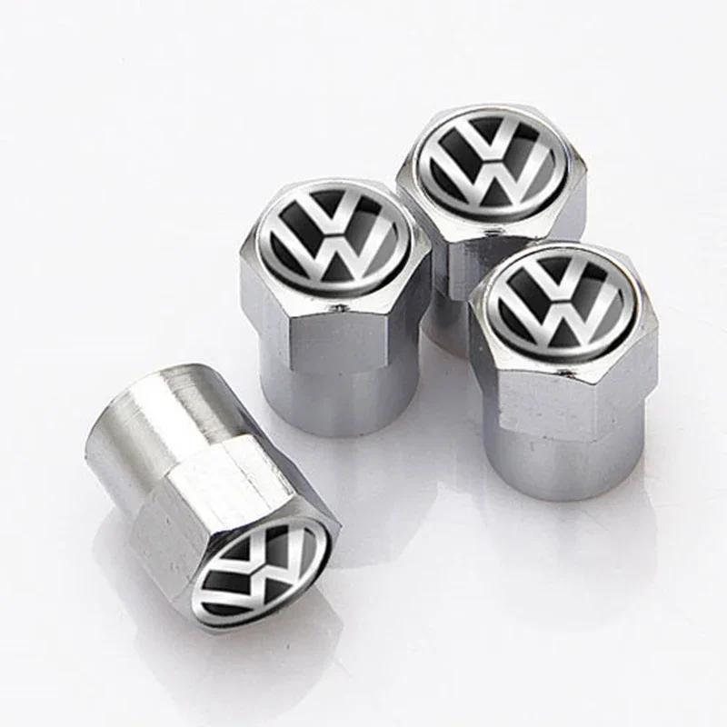 Pro VW Nové auto Ventilky pneumatik Znak kovové víčko Pouzdro Pro pro VW Volkswagen Golf Polo Passat Touran příslušenství Styling auta