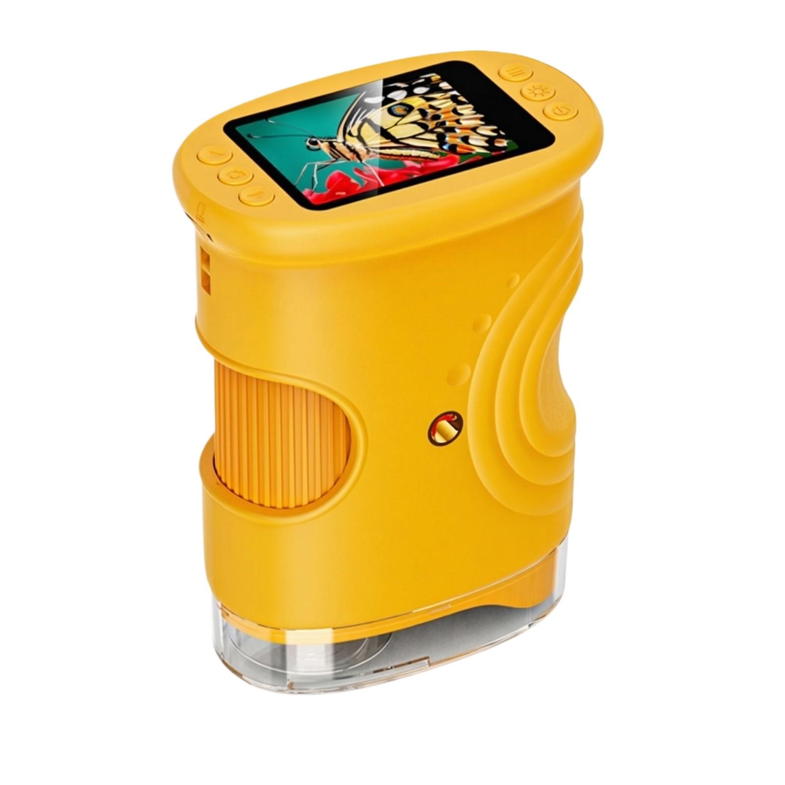 

Bestselling Kids Digital Microscope, Portable Science Toy, ABS Material One Size жовтий