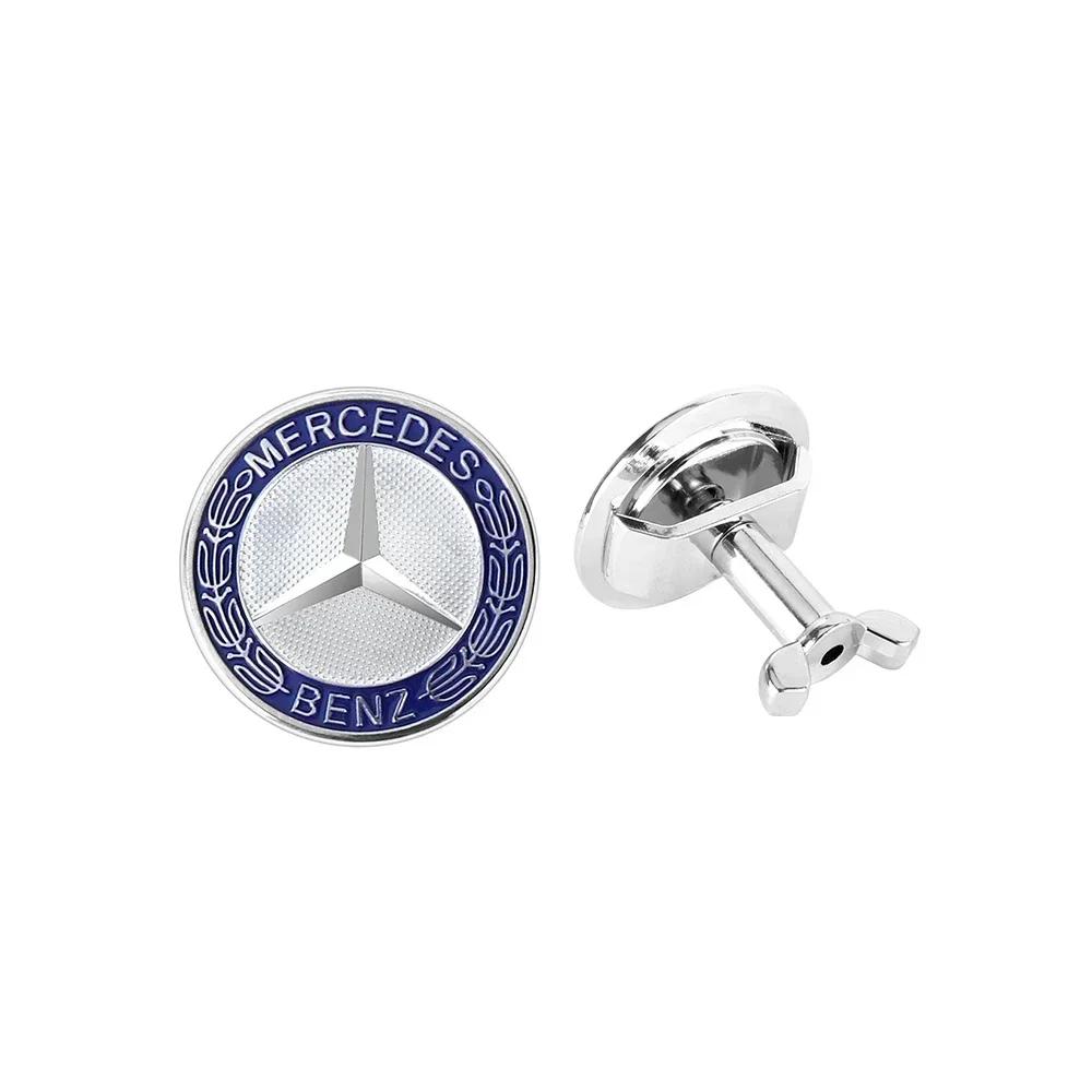 New For Mercedes Benz 42MM Car Front Hood Emblem Covers Auto Decoration Accessories For Mercedes Benz AMG A B C D M S R G Class