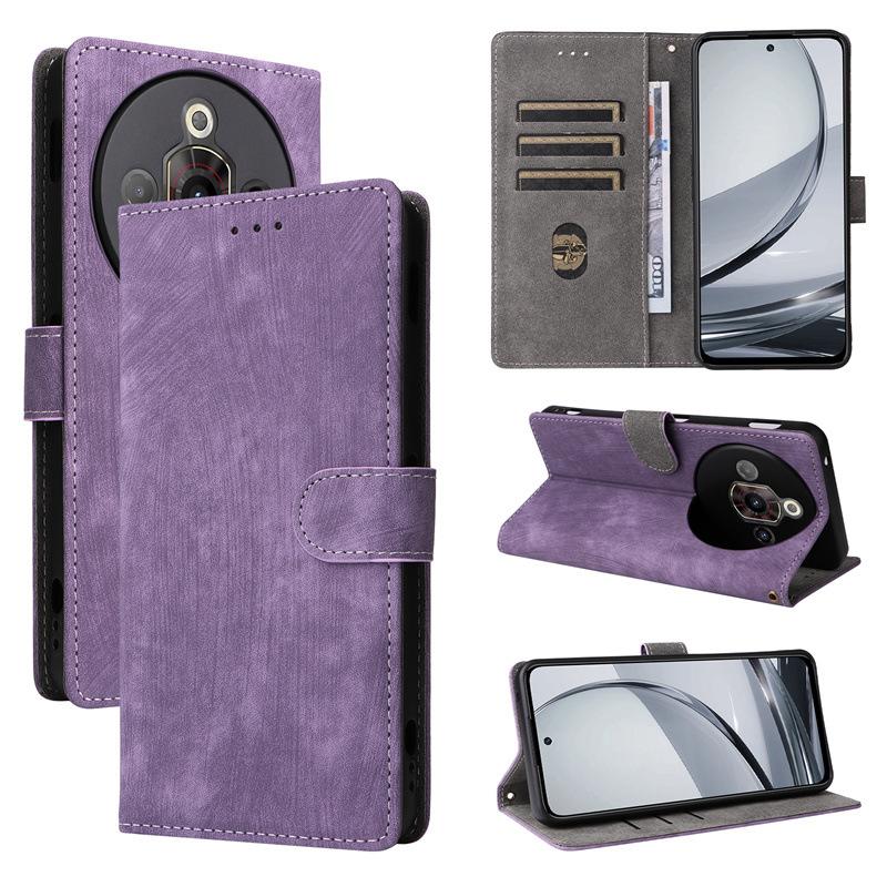 Etui z klapką do [ZTE nubia Focus Pro] Etui na telefon ze skóry PU Pełna ochrona obudowy Odporne na wstrząsy z [blokowaniem RFID]