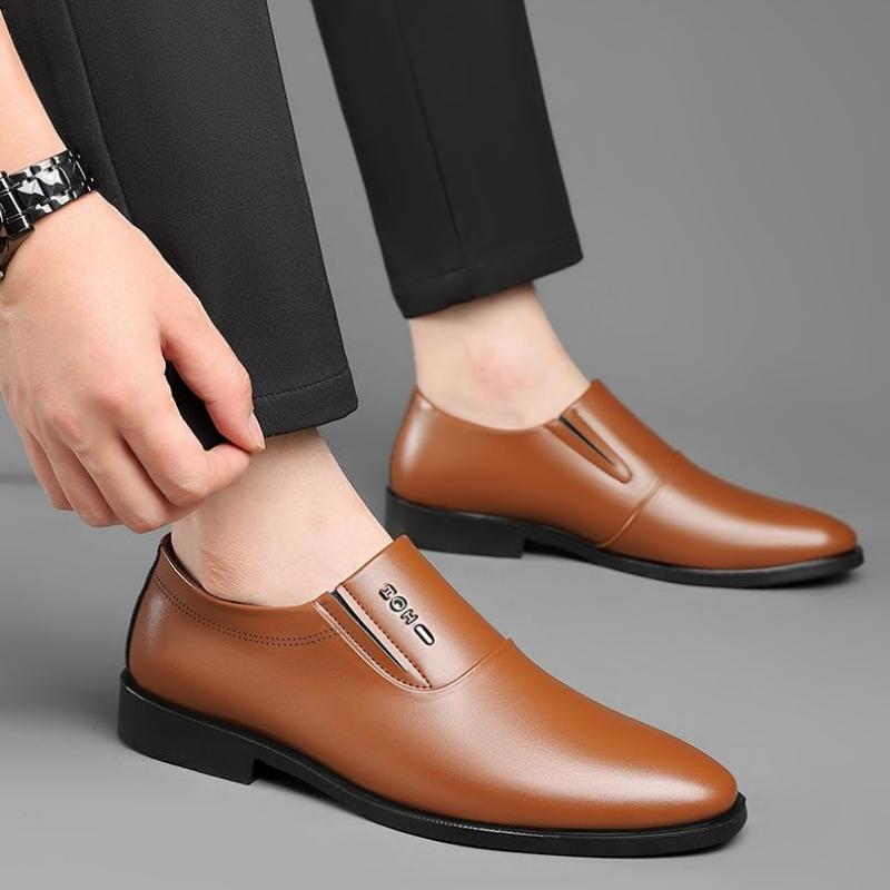 Men's Breathable, Non-slip Business Formal Leather Shoes, Versatile Casual Leather Shoes