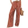 Pantaloni Lunghi Comodi a Vita Alta con Bottoni ed Elastico, Pantaloni Casual Larghi Dritti da Donna, Estate 2026