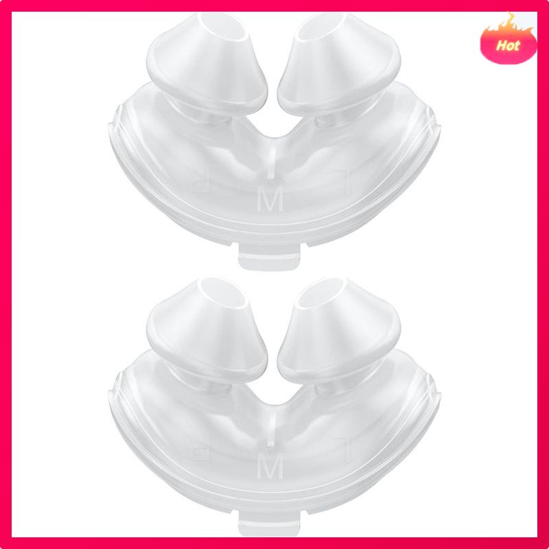 CPAP-Maskenzubehör - Set mit Ersatz-Nasenpolstern mit doppelwandiger Struktur(2 STÜCKE) Für Resmed Airfit P10 Weiches Leichtes Silikon