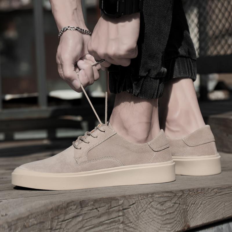Male Shoes Luxury Brand Men New Sneakers Lace-Up Leather Men Shoe Low Top Men's Outdoor Casual Shoes Breathable Skate Shoes