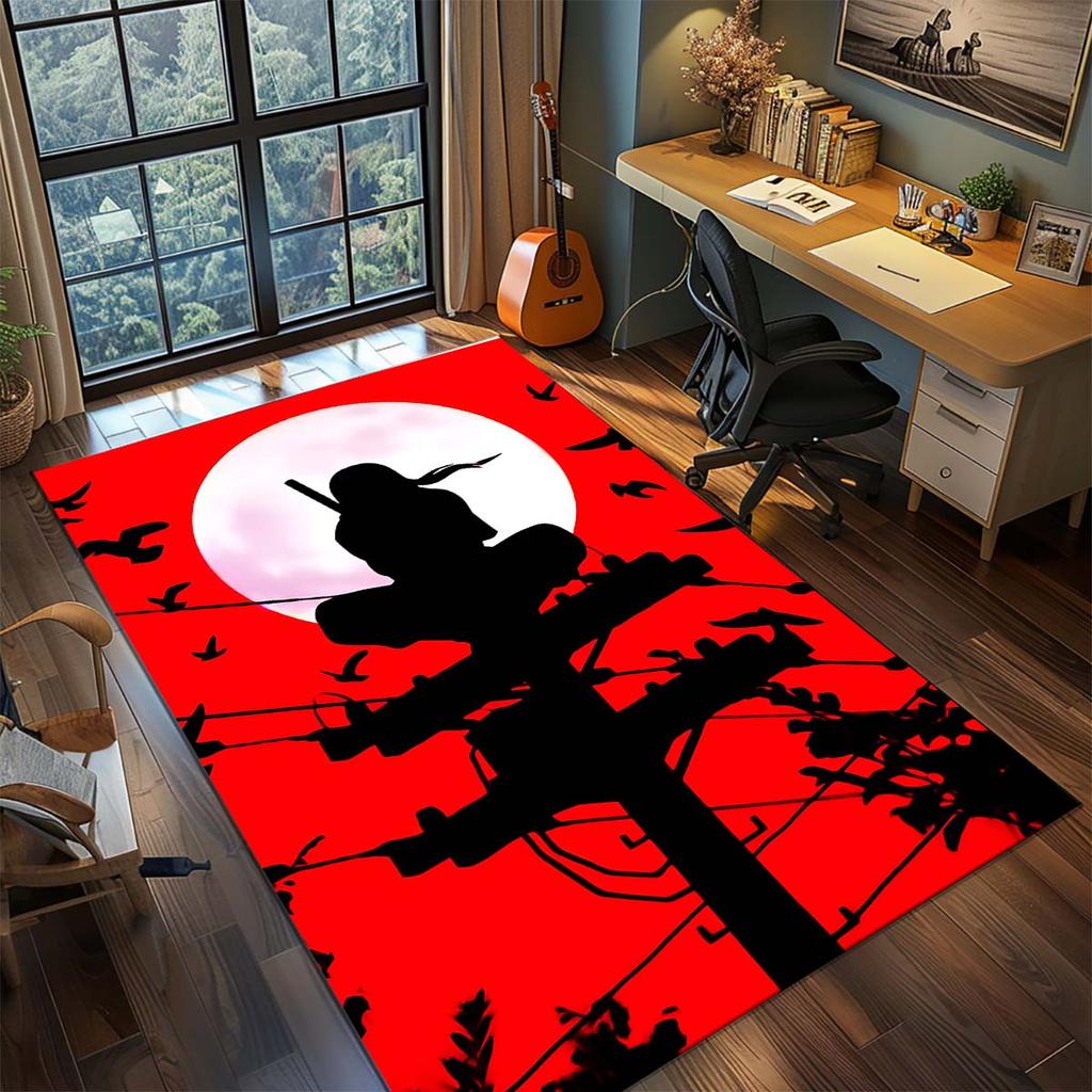 Naruto Anime Koberec Velký Koberec Protiskluzová Omyvatelná Podložka do Místnosti pro Hráče Ložnice Domácí Dekorace -QJY