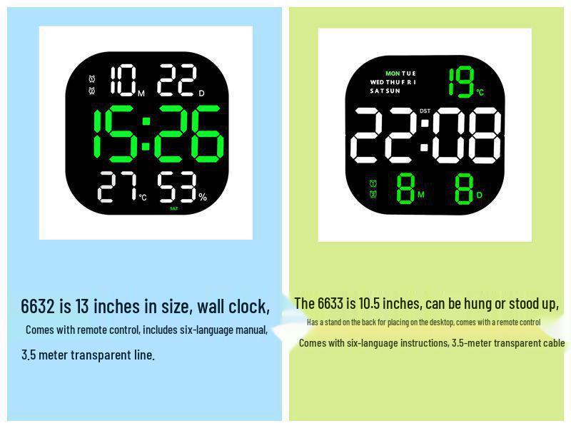 LED Acrylic Decorative Gym Wall Clock with Countdown Timer for Living Room