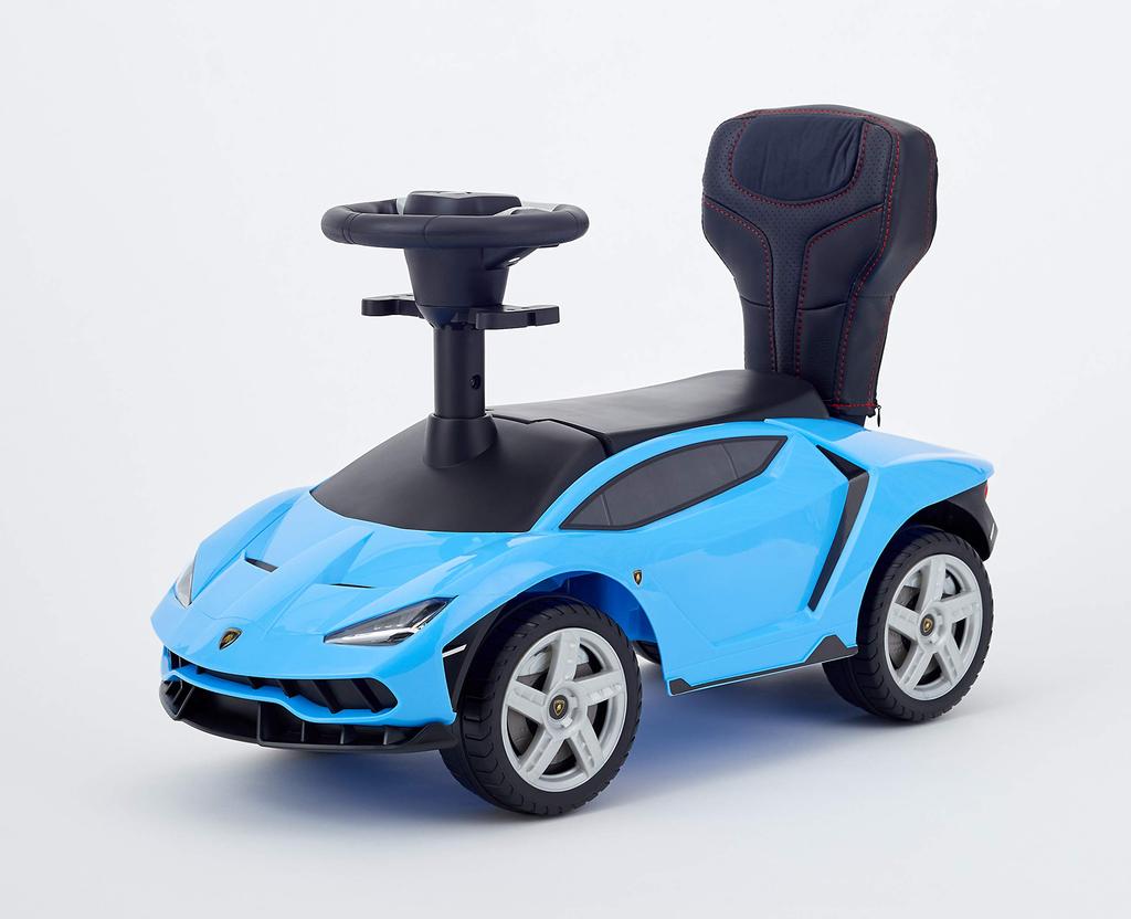 Nonaka World (NONAKA WORLD) Ride-on Lamborghini Centenario with Push Handle, Blue, Foot-Powered Ride-on Toy for Toddlers, 2-Way, Long-lasting Use,