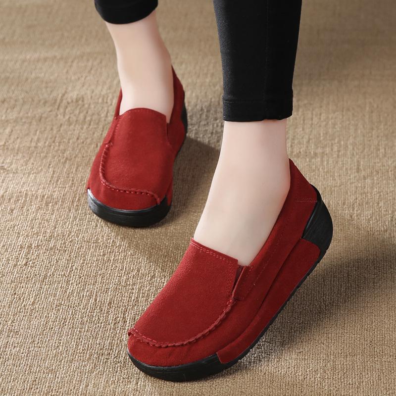 Spring Autumn Loafers Women Flats Fashion Flat Platform Shoes Female Loafers Slip On Women's Ladies Shoes
