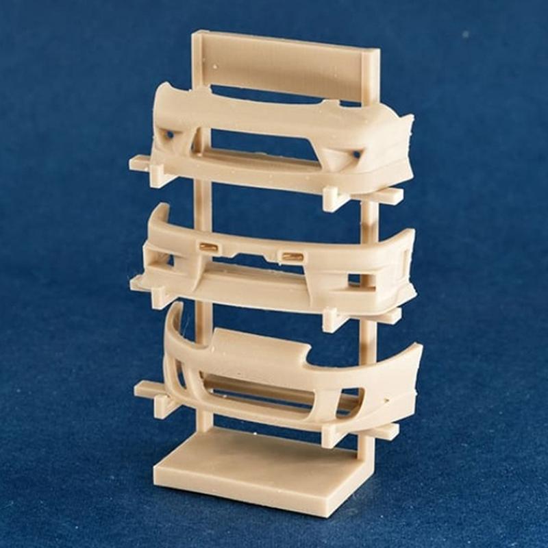 

1/64 Uncolored Resin Garage Scene Decoration Simulation Toy Bumper Display Rack Model