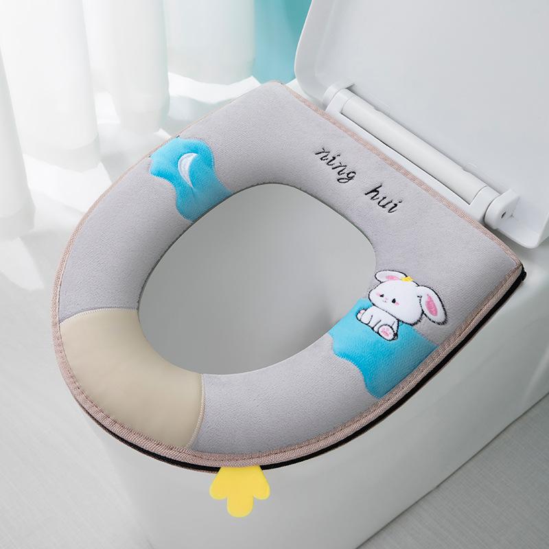 Waterproof seat cushion toilet cover cartoon four-season universal toilet seat seat seat toilet seat