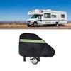 Drawbar Cover Reflective Anti Collision RV Hitch Cover for Travel Easy To Install Anti Dust