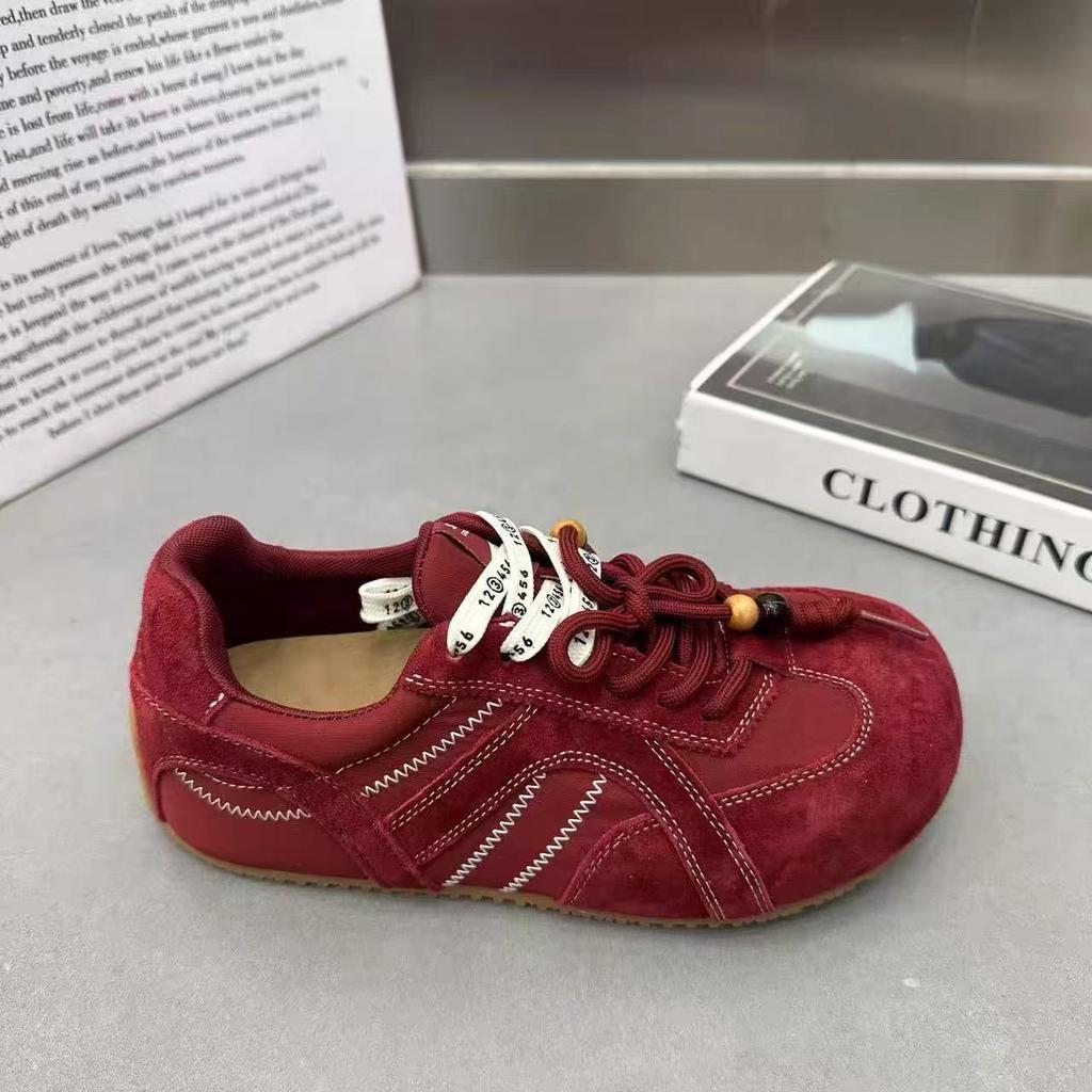 Yueyu's new versatile inner height-increasing ugly cute German training shoes for women's 2025 autumn new two-color shoelaces casual Forrest Gump shoe