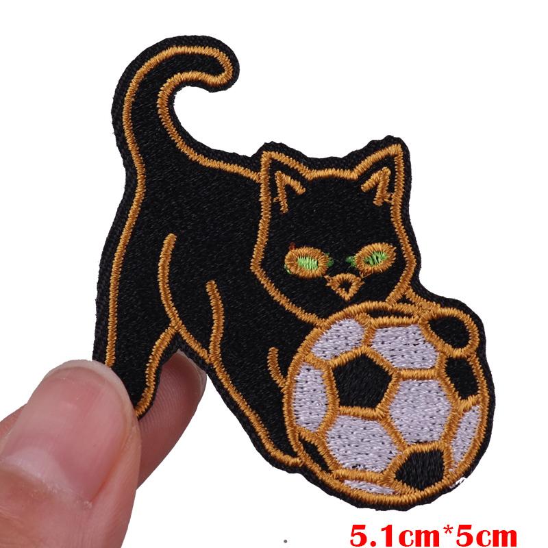 Cute Ghost/Cat Embroidered Patch Cartoon Animal Patch Iron On Patches For Clothing Thermoadhesive Patches For Clothes Jacket DIY