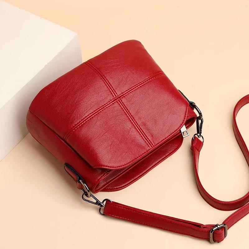 Borse da Donna Design Retrò Borsa a Tracolla Tendenza Qualità Pelle PU Borsa a Secchiello a Spalla Piccole Borse a Mano per Donne