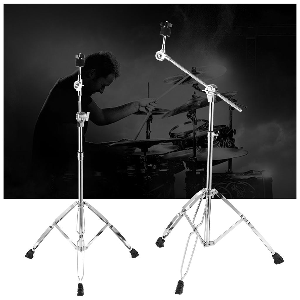 Cymbal Stand Straight Boom Cymbal Stand Double Braced Legs Height Angle Adjustable Cymbal Support Rack