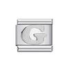 26 Englische A-Z Buchstaben Individuelle 9mm Glied-Anhänger Silberfarbe Italienisches Edelstahl-Armband DIY Schmuckherstellung Handkette