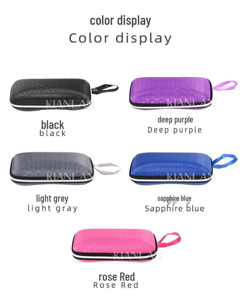 Large Capacity Zippered Sunglasses Case - Stylish, Outdoor Travel Design