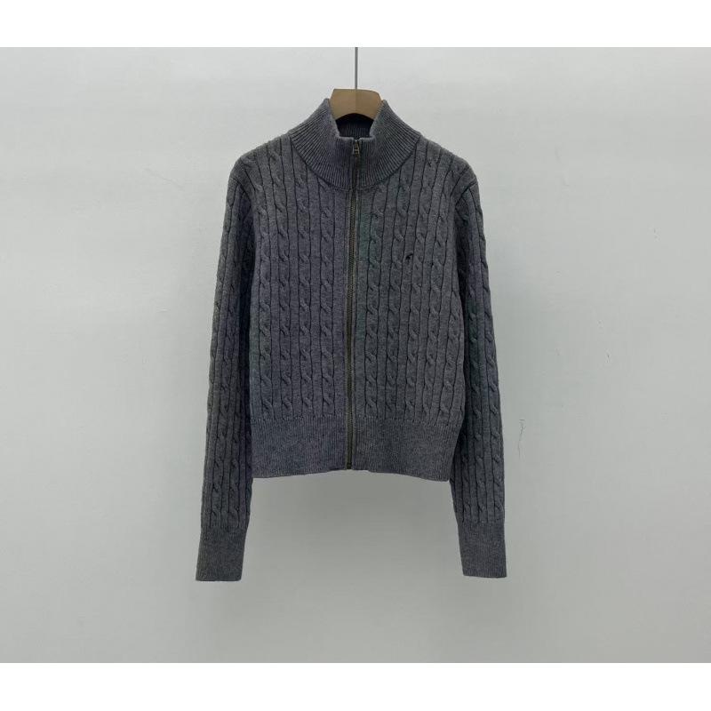 Winter Twisted Cable Knit High Neck Zipper Cardigan - Age-Reducing, Versatile Outerwear