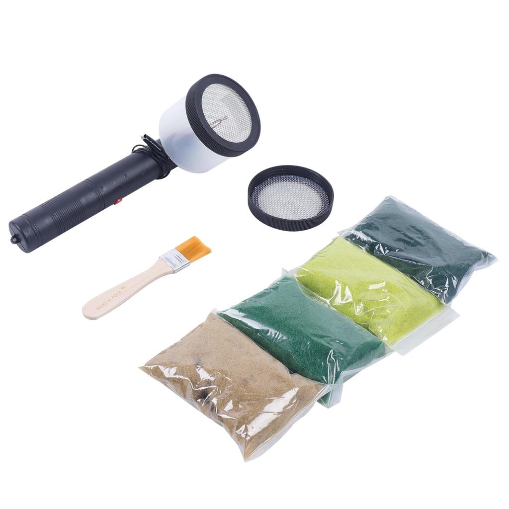 BYMAOCAR ABS Grass Mini Static Flocking Applicator, With Anti-slip Handle for Grass Landscape Building Stage/ Model/ Sand Table