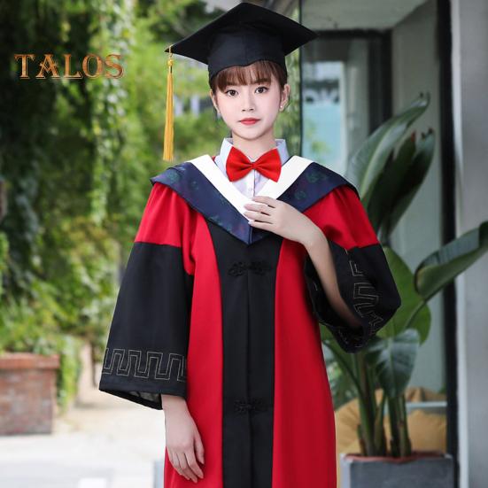 Sada maturitní čepice a šatů Třída 2025 pro postgraduální uniformu akademického doktora se střapcem pro bakalář střední školy