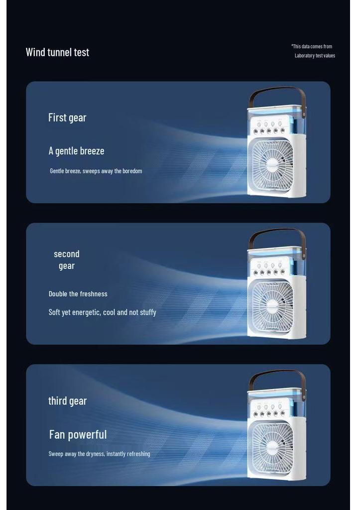 Desktop Humidifying Spray Fan - Compact Air Cooling for Home & Office