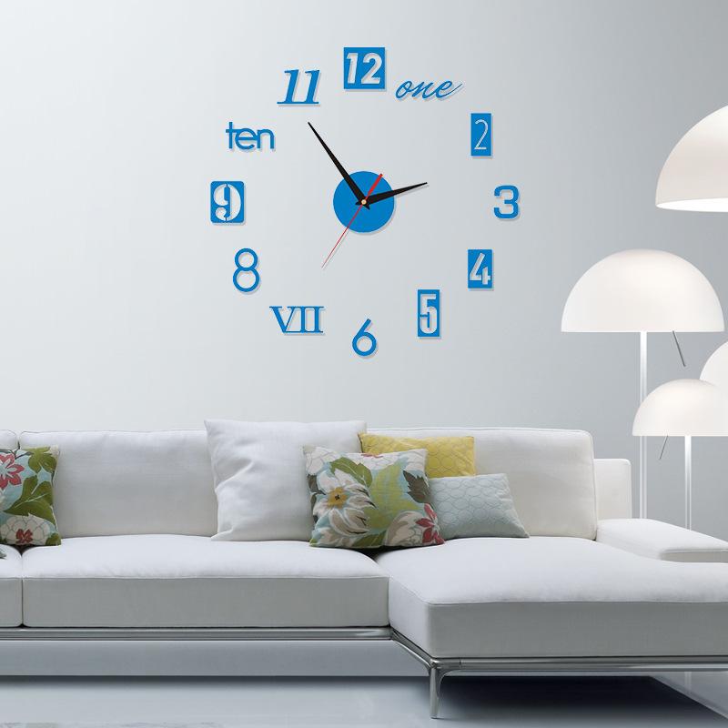 Acrylic Digital Wall Clock 3D Product DIY Living Room Creative Clock
