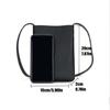 Women Leather Small Crossbody Bag Black Cell Phone Bag Lightweight Fashion Shoulder Bag Ladies Travel Purse