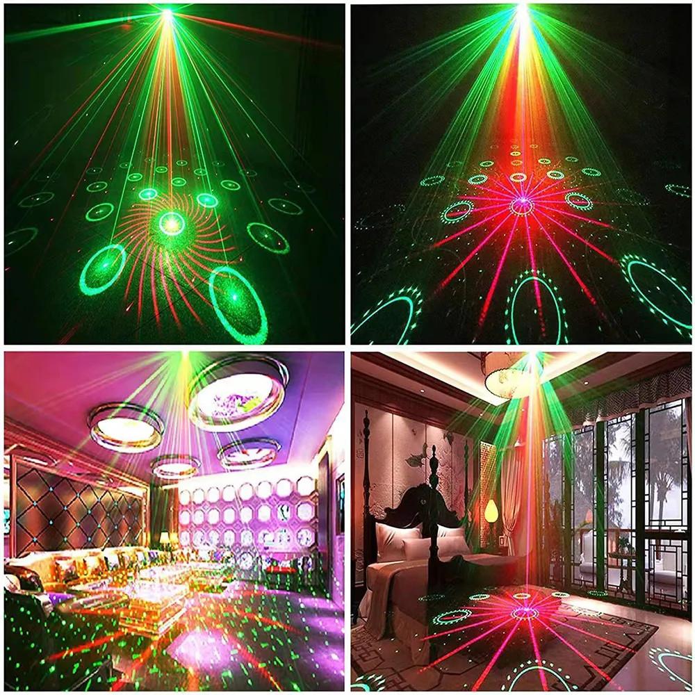 72 Pattern Disco Lights Stage Light Portable DJ Party Laser Light Projector Party Club Home Holiday Decoration Lights