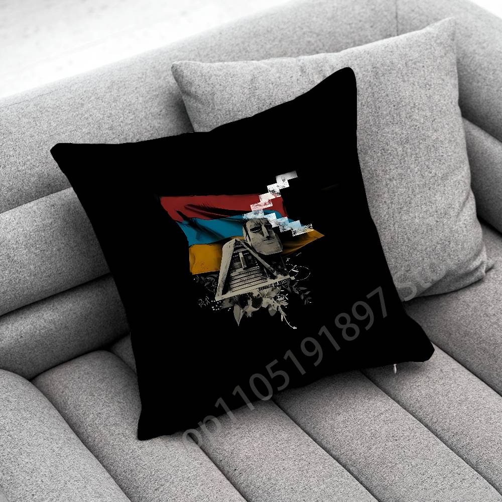 Armenia Flag Passport Logo Throw Pillow Case For 45x45cm 40x40cm 30x30cm 50x50cm 55x55cm Square Home Pillowcase Case