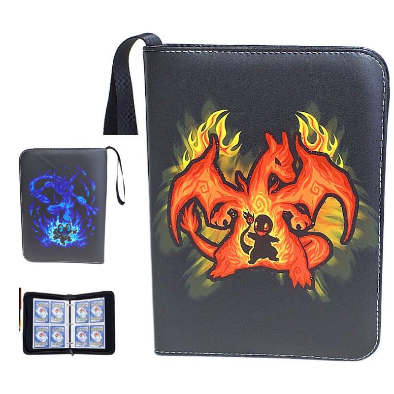 52 Style 400pcs Card Album 2x2 Loose-leaf Large Capacity Leather Anime Zipper Card Collection Photo Album