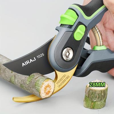 Forbici da potatura per uso domestico, forbici da giardino per arbusti con apertura grande, possono potare alberi da frutto, fiori, utensili per potatura di tubi di plastica