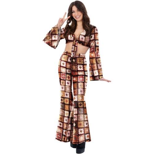 Fever Womens/Ladies 60s Vintage Crochet Costume