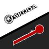2/4Pcs 3D Aluminum Car Audio Speaker Decorate Badge Sticker For Skoda Octavia Fabia A7 Kamiq Kapoq Kodiaq Rapid SCALA Superb Yeti Derivati
