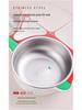 304 Stainless Steel Baby Divided Plate with Removable and Washable Cutlery