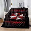 R-Resident Evil Game Gamer Soft Plush Blanket Leon Ada Red Umbrella Blanket for Living Room Bedroom Bed Sofa Picnic Office Cover